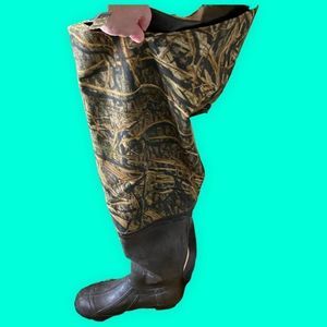 𝅺Vintage Hodgman Men’s Wadewell 2-Ply Fishing Hip Waders Water Boots Size 9